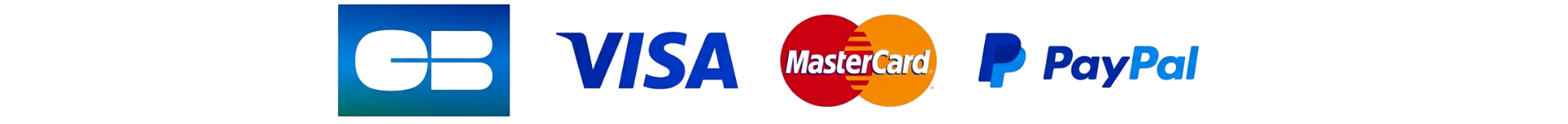 Moyens de paiement sécurisés : CB, Visa, Mastercard, Paypal