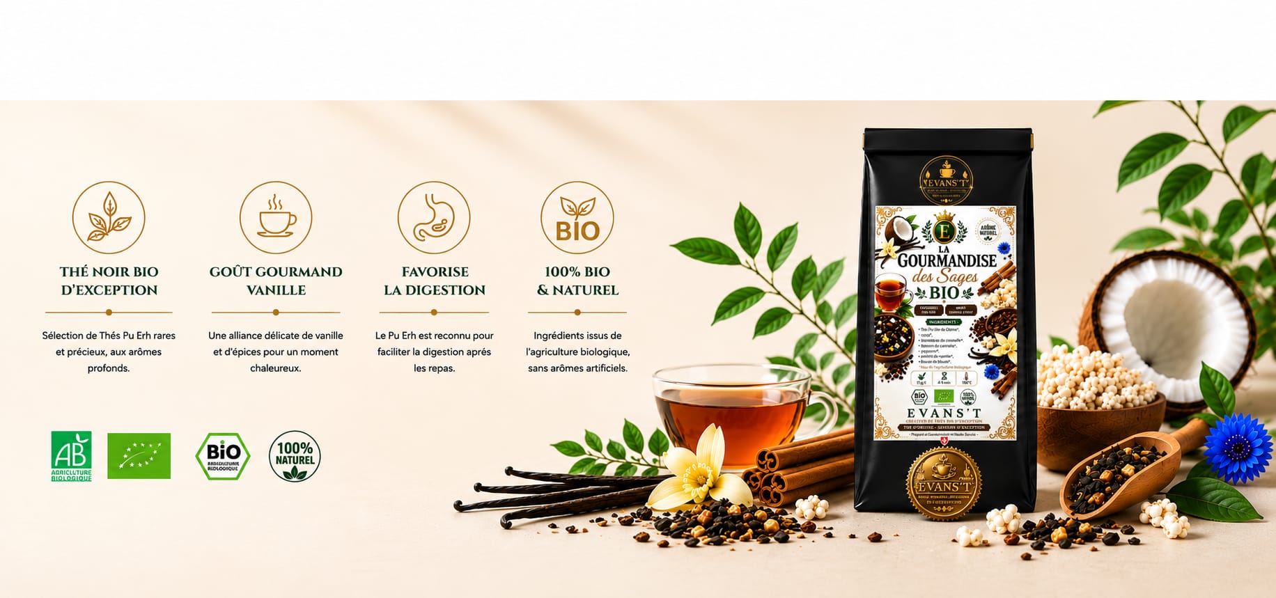L'Élégance du Thé Noir Bio
